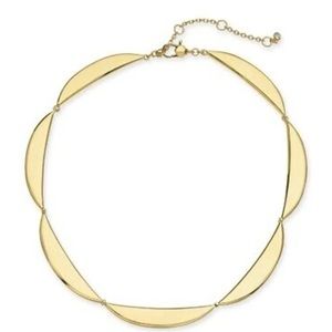 Kate Spade sliced scallops collar necklace in gold